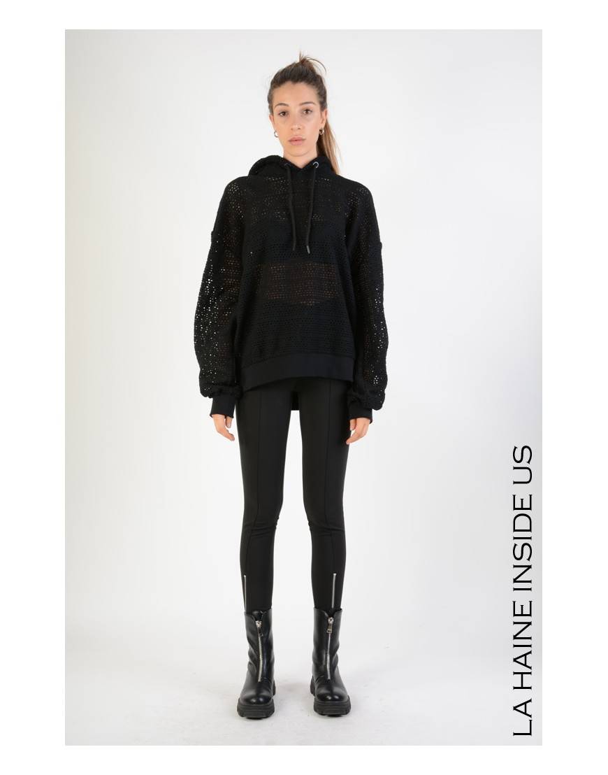 La haine inside us 3M LM102 FELPA UNISEX D Nero Sconti VIP