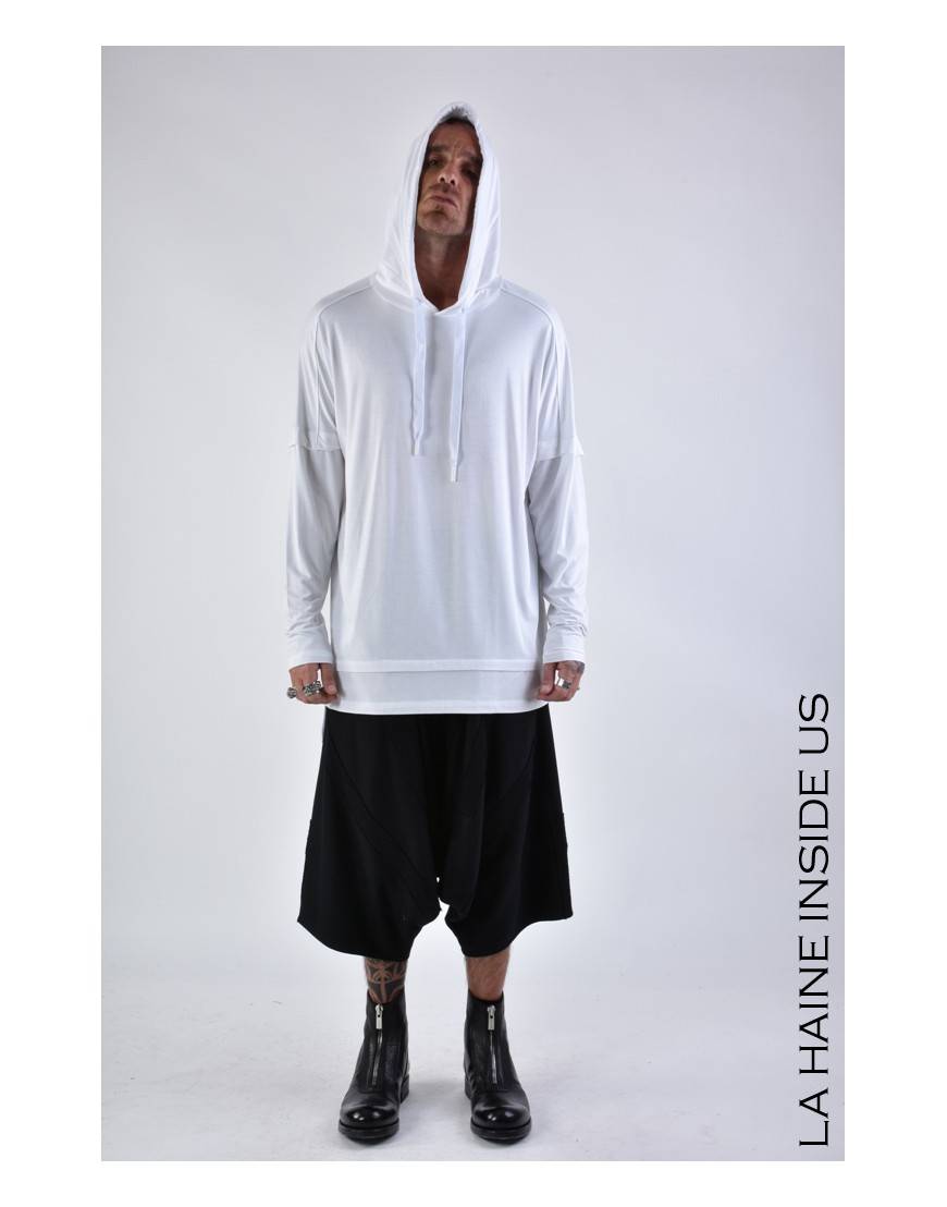 La haine inside us 3M LM158 MAGLIA Bianco Fino al 60% di sconto