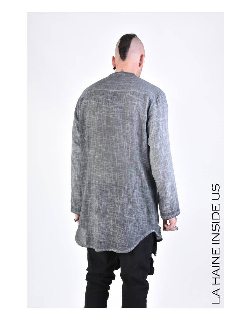 La haine inside us 3V LM112 CAMICIA Grigio Fino al 55% di sconto