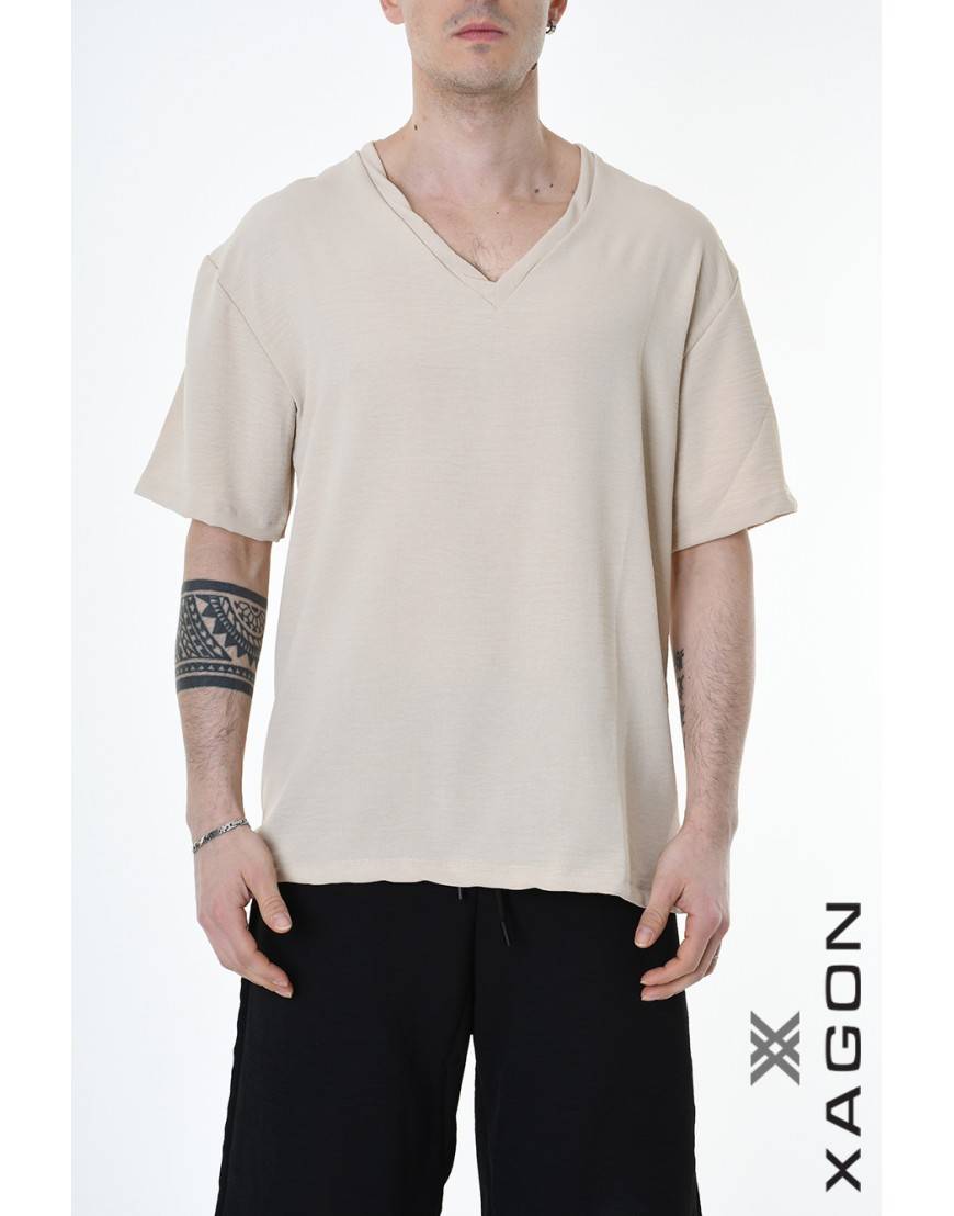 La haine inside us T-SHIRT MD0002 Beige Esporta salva
