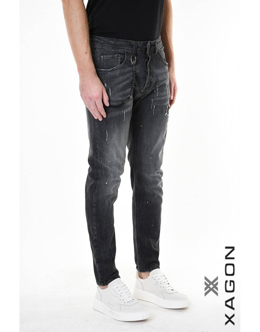 La haine inside us JEANS 2UMR244 Nero In Linea