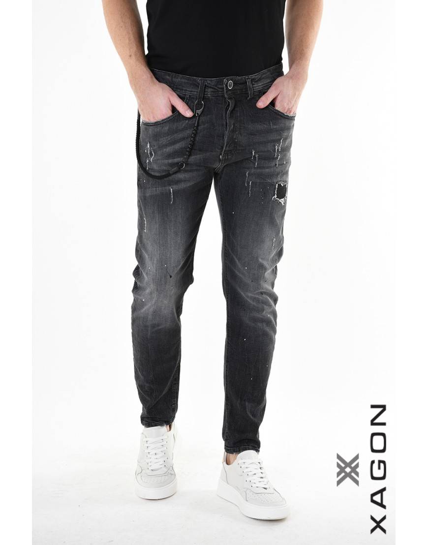 La haine inside us JEANS 2UMR244 Nero In Linea