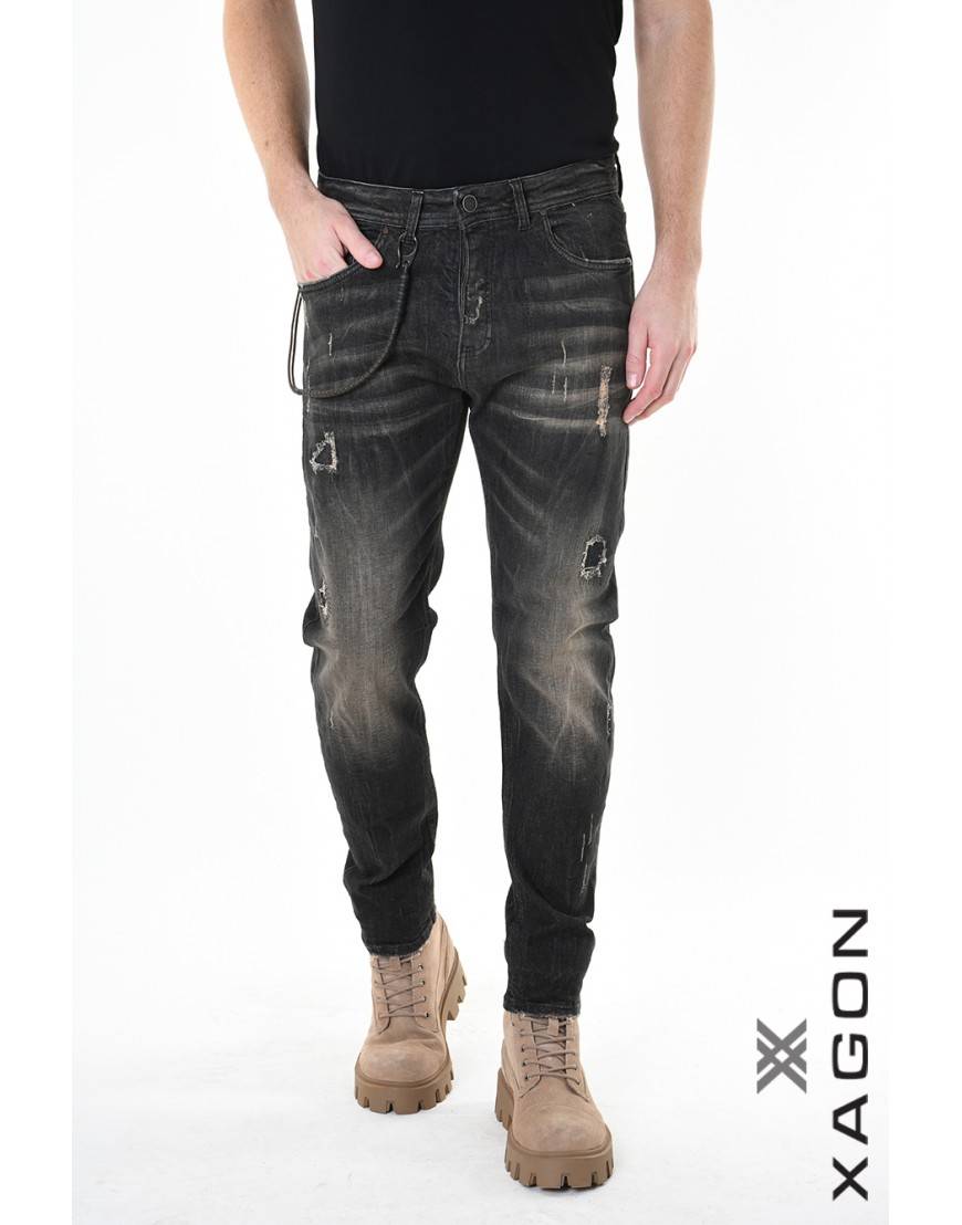 La haine inside us JEANS 2UMR245 Nero Nuovo