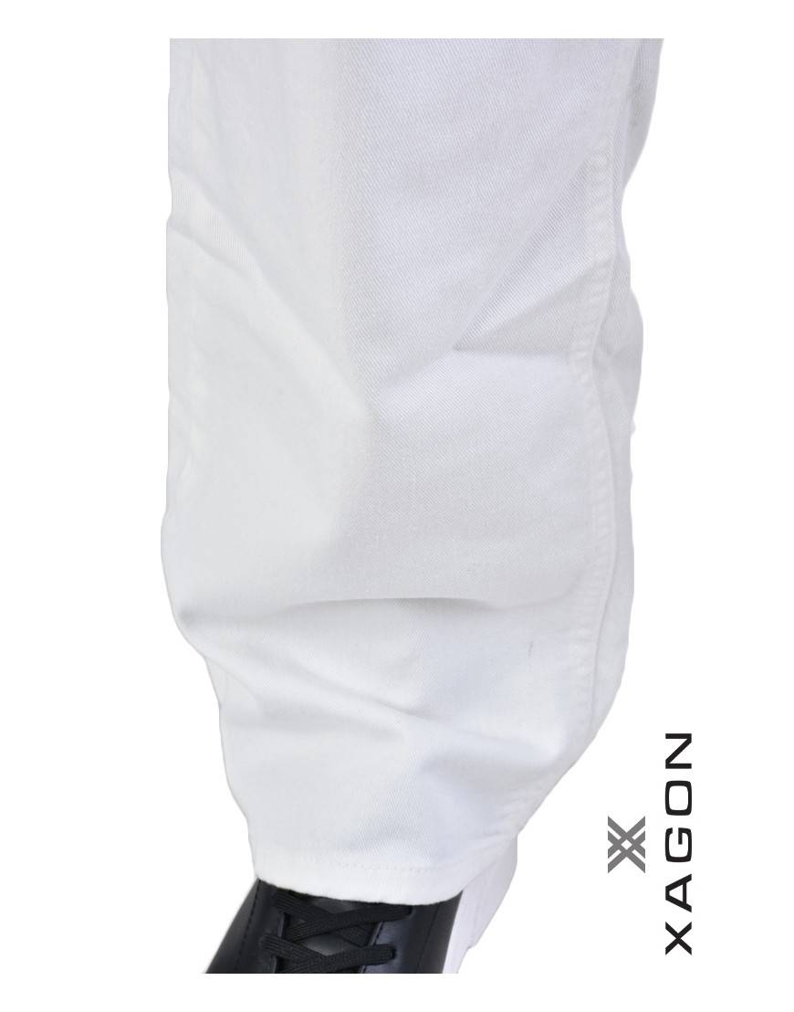 La haine inside us JEANS UMR169 Bianco Qualità