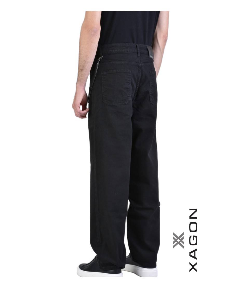 La haine inside us JEANS UMR169 Nero Vendita