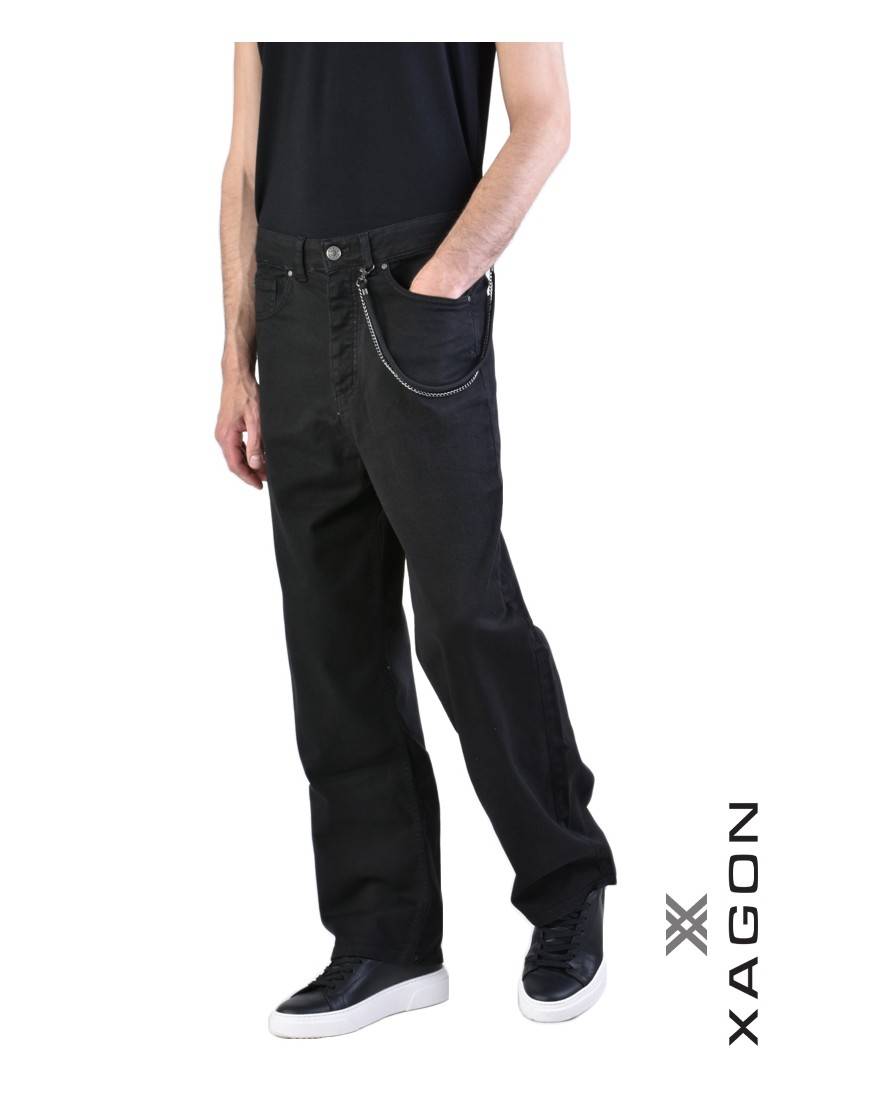 La haine inside us JEANS UMR169 Nero Vendita