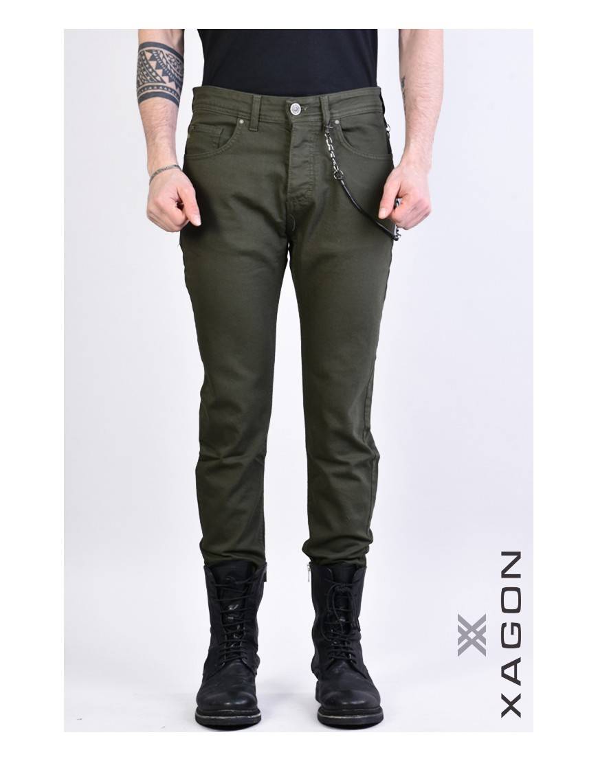 La haine inside us JEANS UOXFO2 Verde Spedizione Gratuita