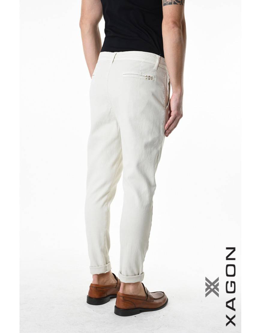 La haine inside us PANTALONE 1CR2011 Ecru Negozi Online