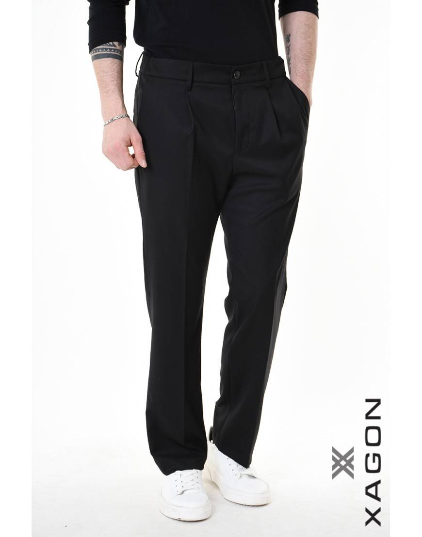 La haine inside us PANTALONE 1PPANVA Nero In Vendita