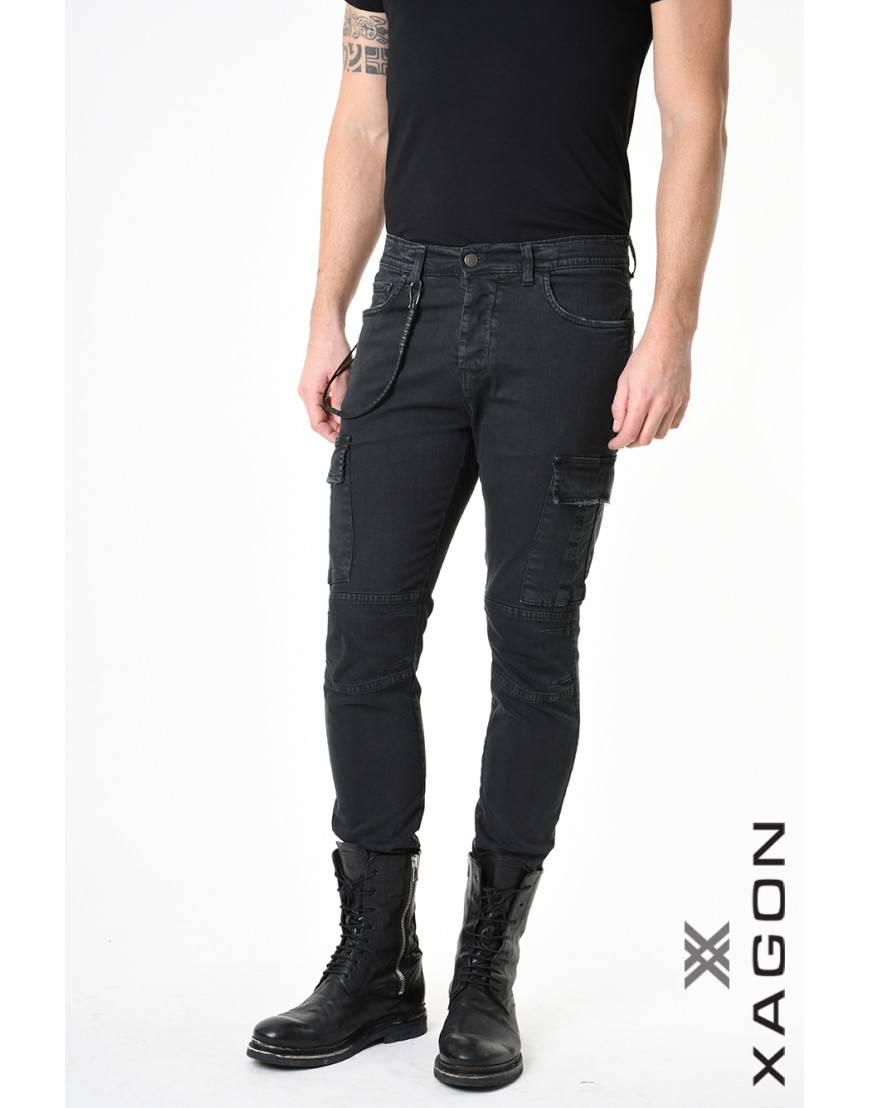 La haine inside us PANTALONE 2CR2012 Nero Negozio