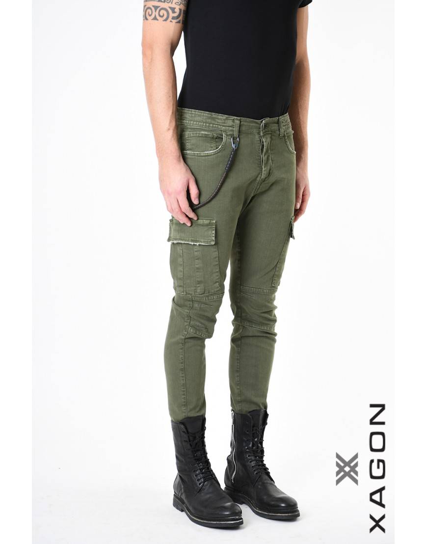 La haine inside us PANTALONE 2CR2012 Verde In Saldo
