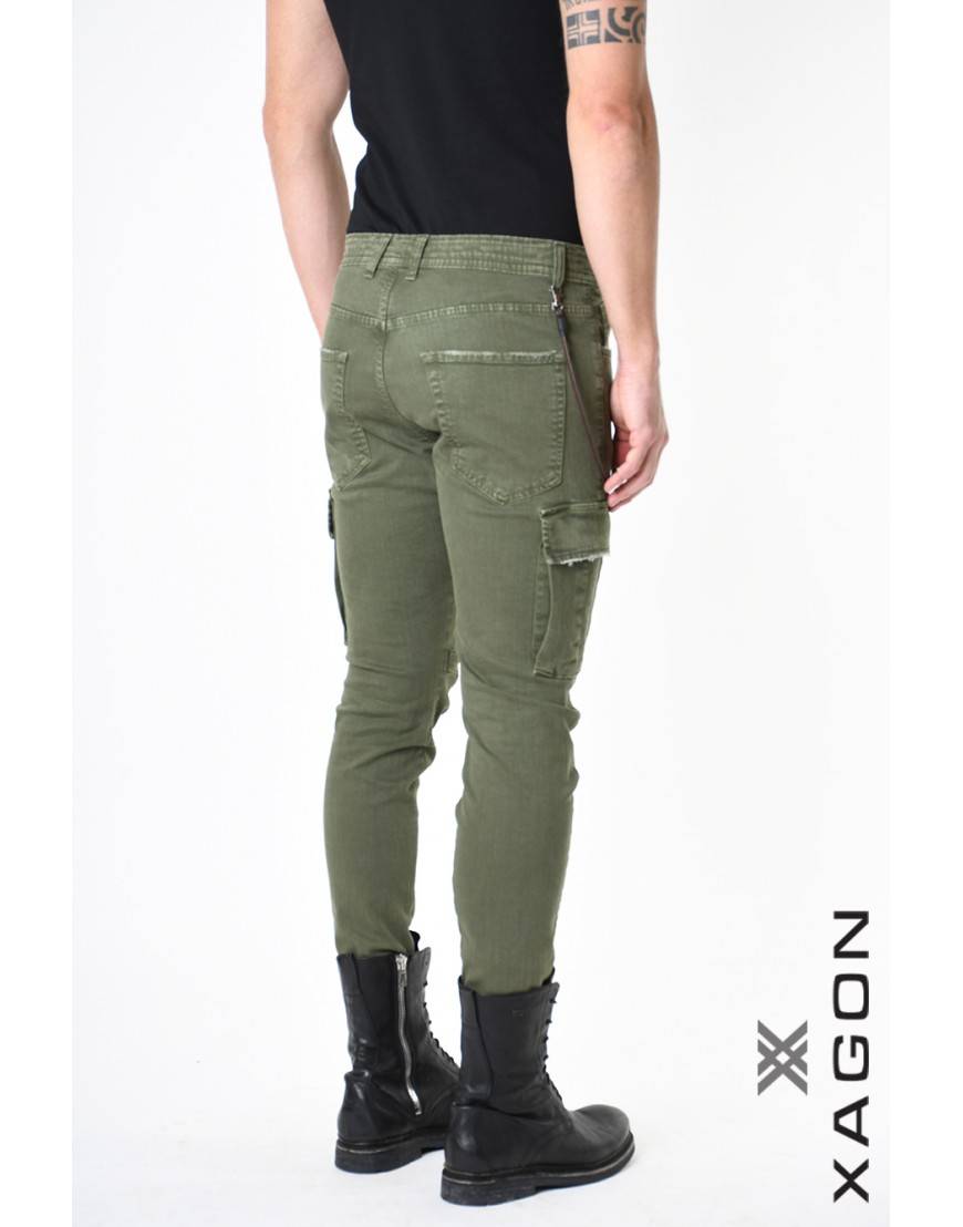 La haine inside us PANTALONE 2CR2012 Verde In Saldo