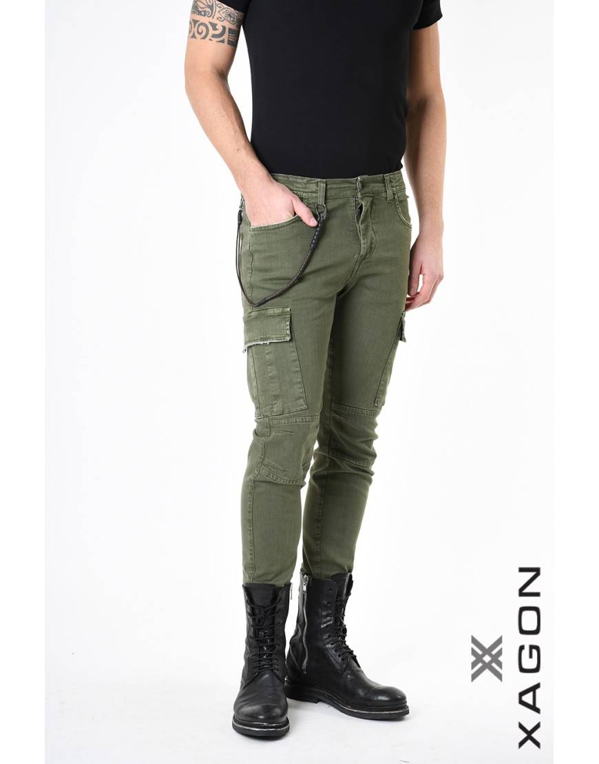 La haine inside us PANTALONE 2CR2012 Verde In Saldo
