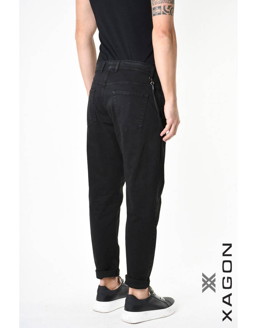 La haine inside us PANTALONE 2CR2014 Nero Offerta speciale