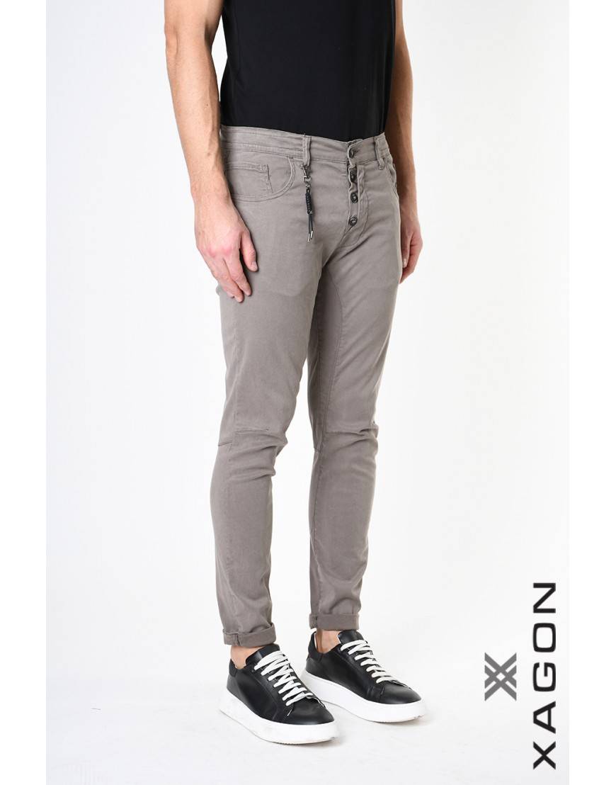 La haine inside us PANTALONE 2CR9004 Fango Comprare a buon mercato