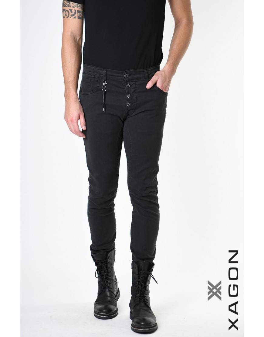 La haine inside us PANTALONE 2CR9004 Nero Grande vendita