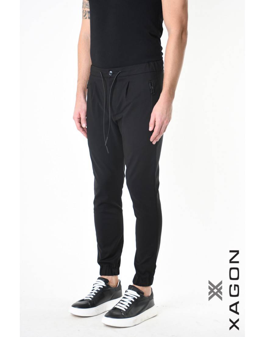 La haine inside us PANTALONE PINVEL Nero Offerta esclusiva