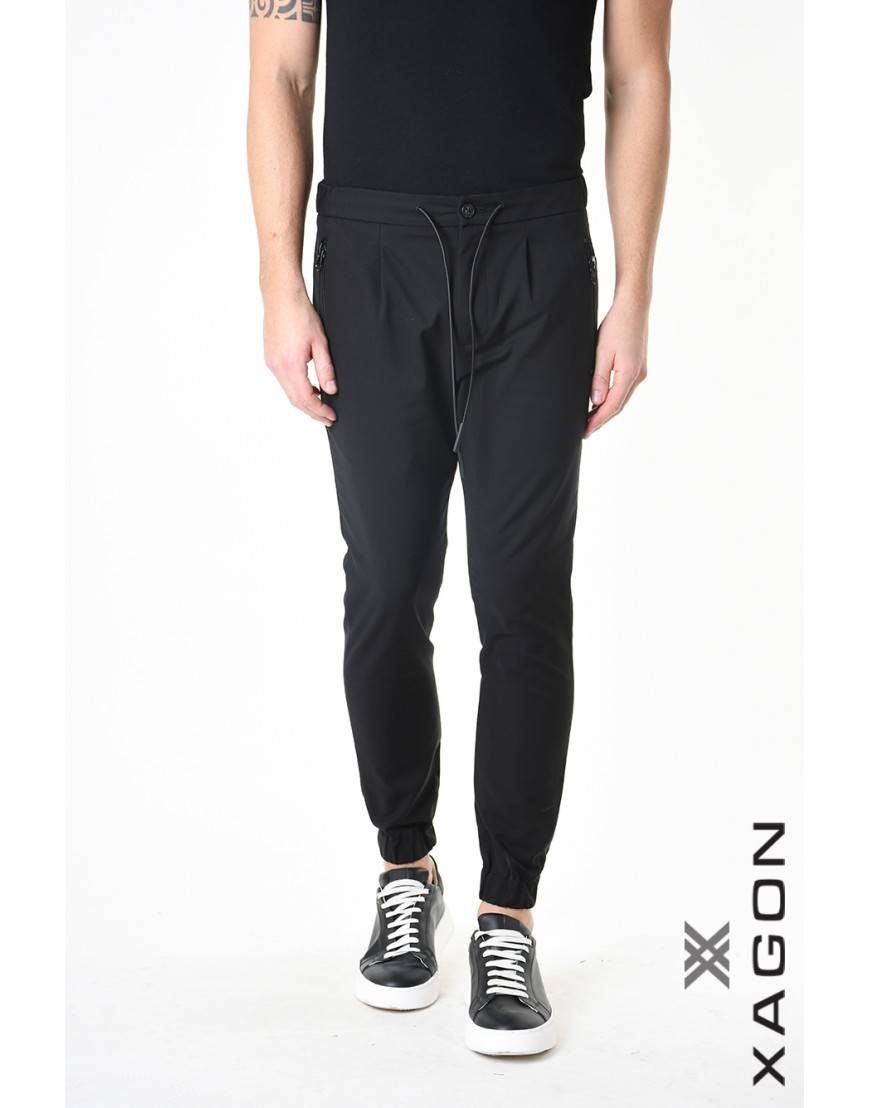 La haine inside us PANTALONE PINVEL Nero Offerta esclusiva
