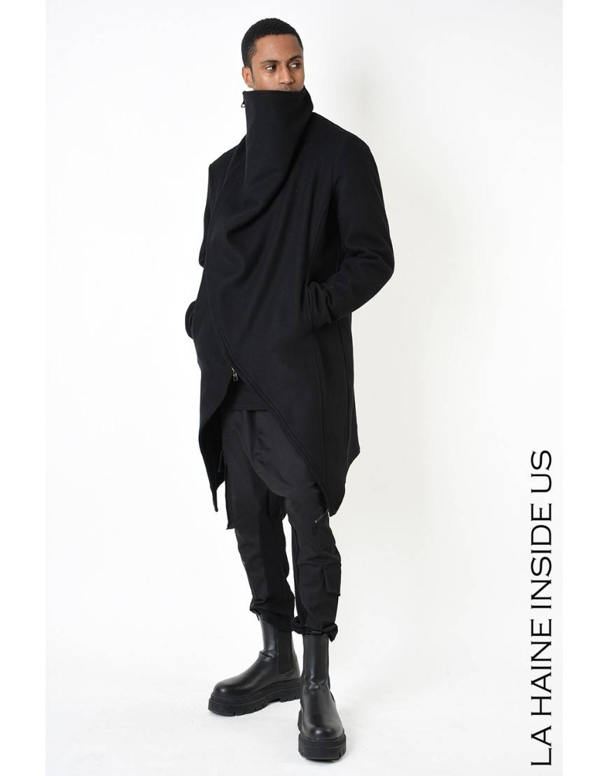 La haine inside us 3P LM239 CAPPOTTO Nero Promozione temporanea