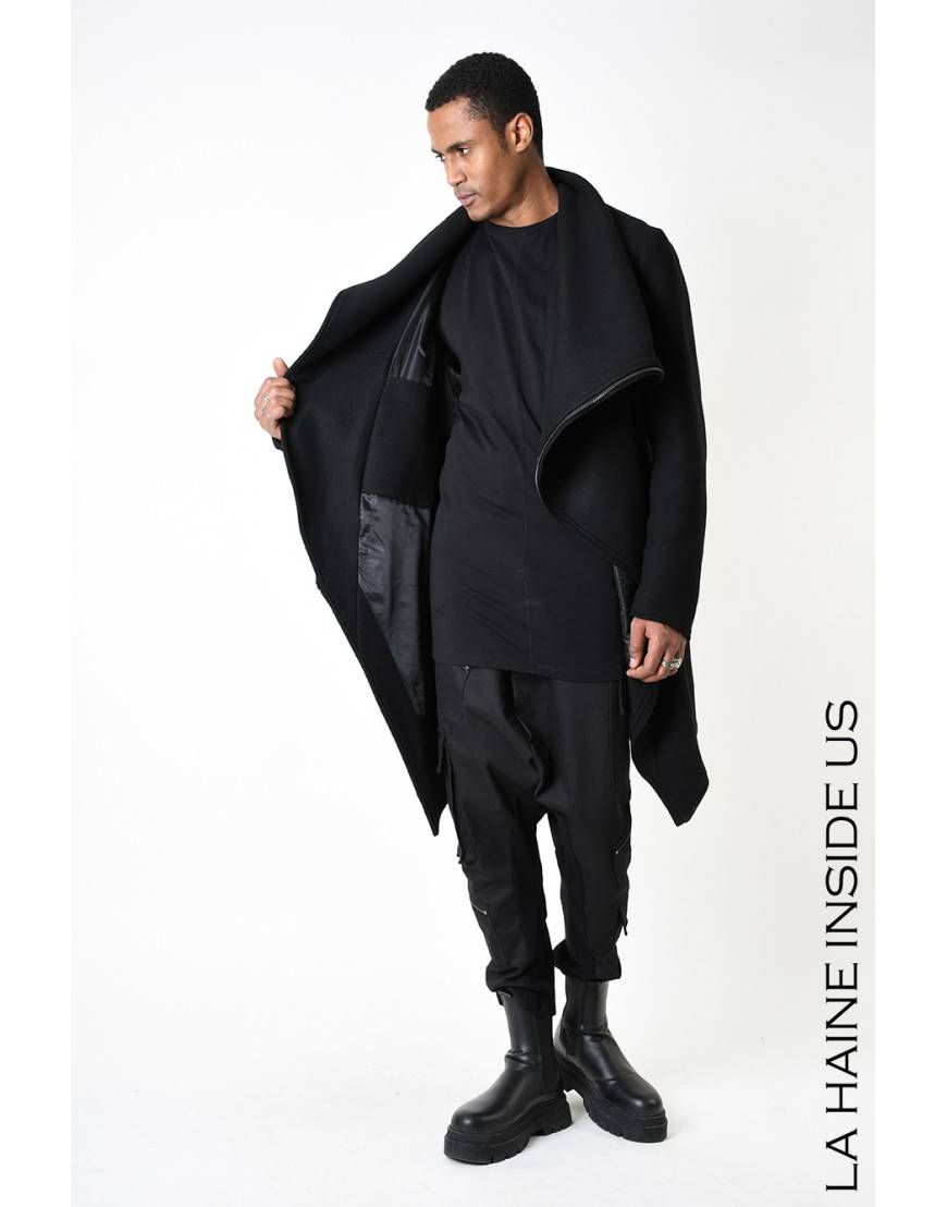 La haine inside us 3P LM239 CAPPOTTO Nero Promozione temporanea