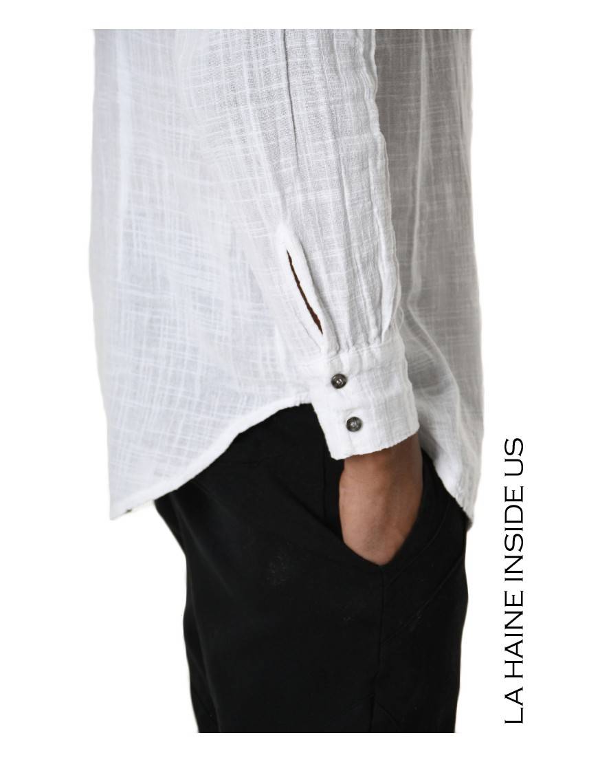 La haine inside us 3V LM116 CAMICIA Bianco Only for today