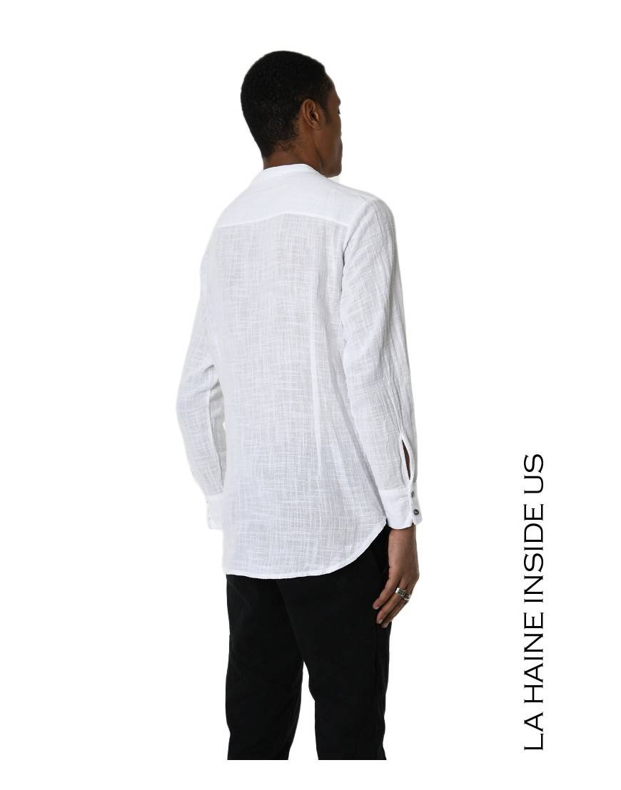 La haine inside us 3V LM118 CAMICIA Bianco Sostegno trimestrale