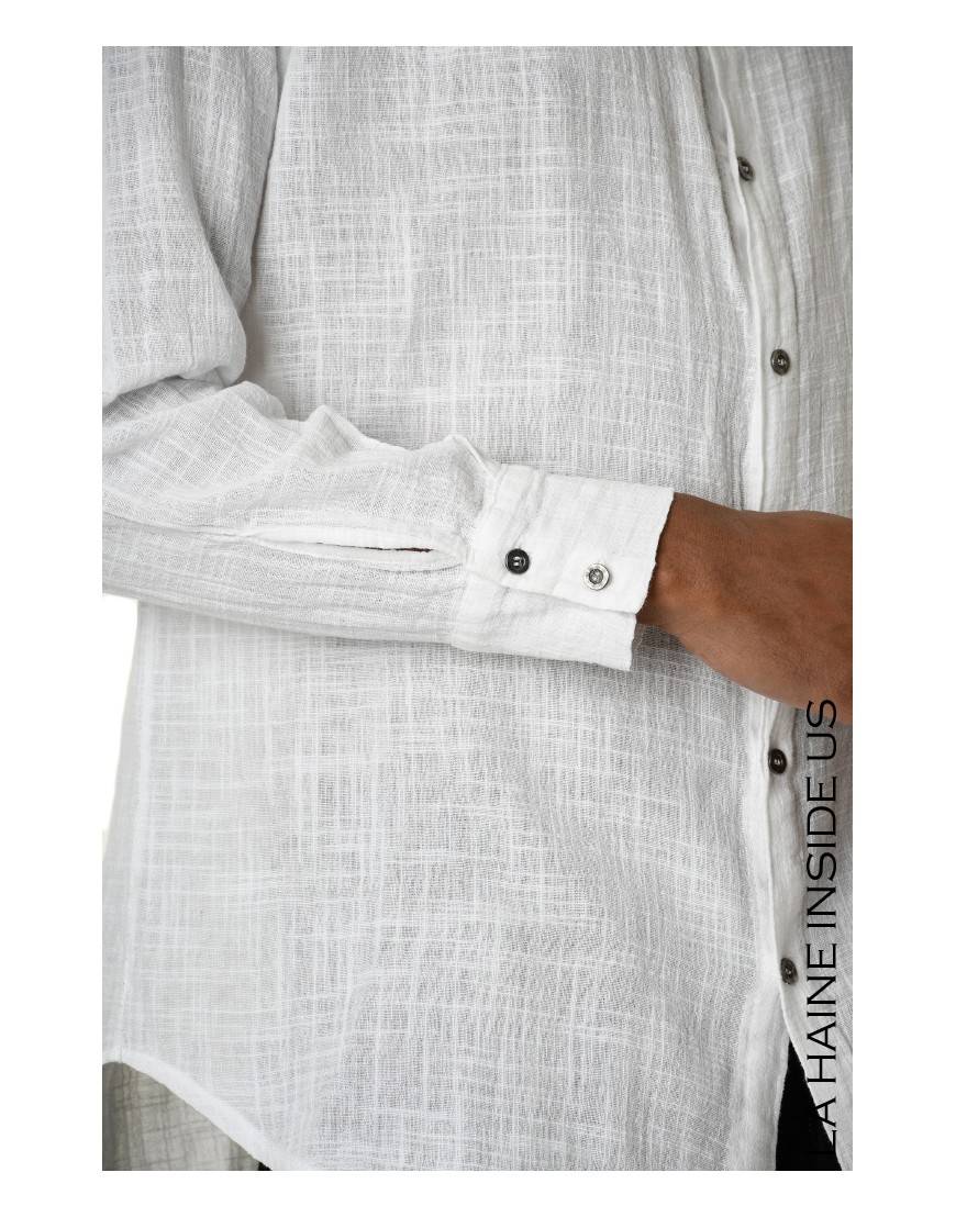 La haine inside us 3V LM118 CAMICIA Bianco Sostegno trimestrale