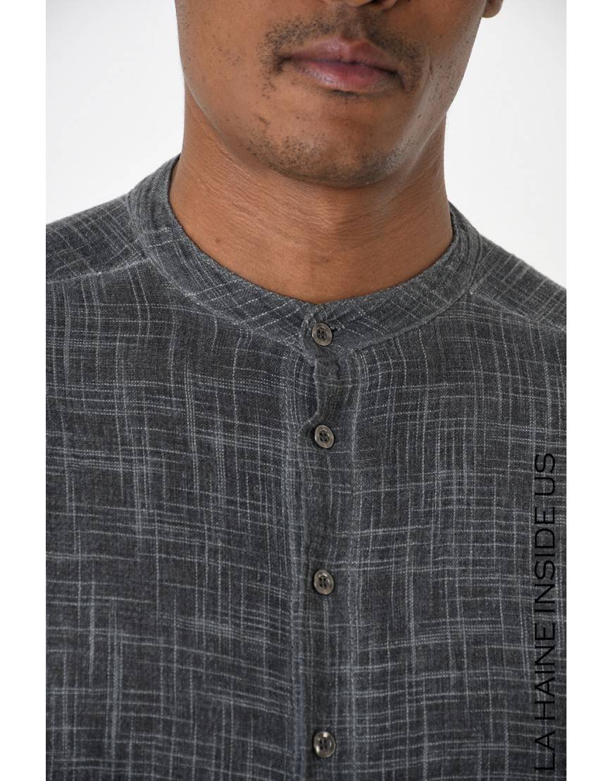 La haine inside us 3V LM236 CAMICIA Grigio 50% di sconto con spedizione gratuita