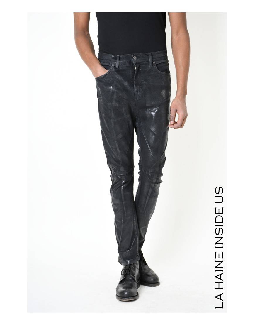 La haine inside us 3X LM219 JEANS Nero Black Friday Prezzi