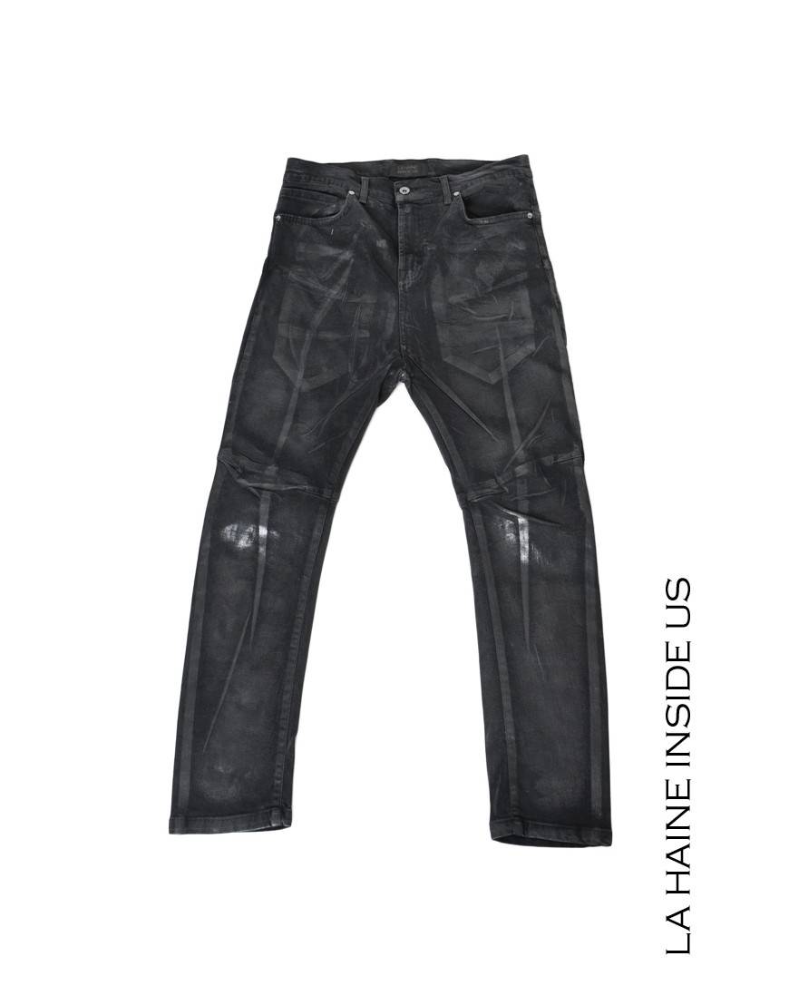 La haine inside us 3X LM219 JEANS Nero Black Friday Prezzi
