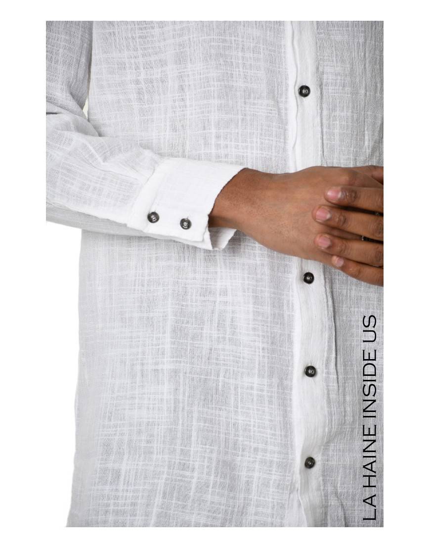 La haine inside us 3V LM113 CAMICIA Bianco Consegna Veloce