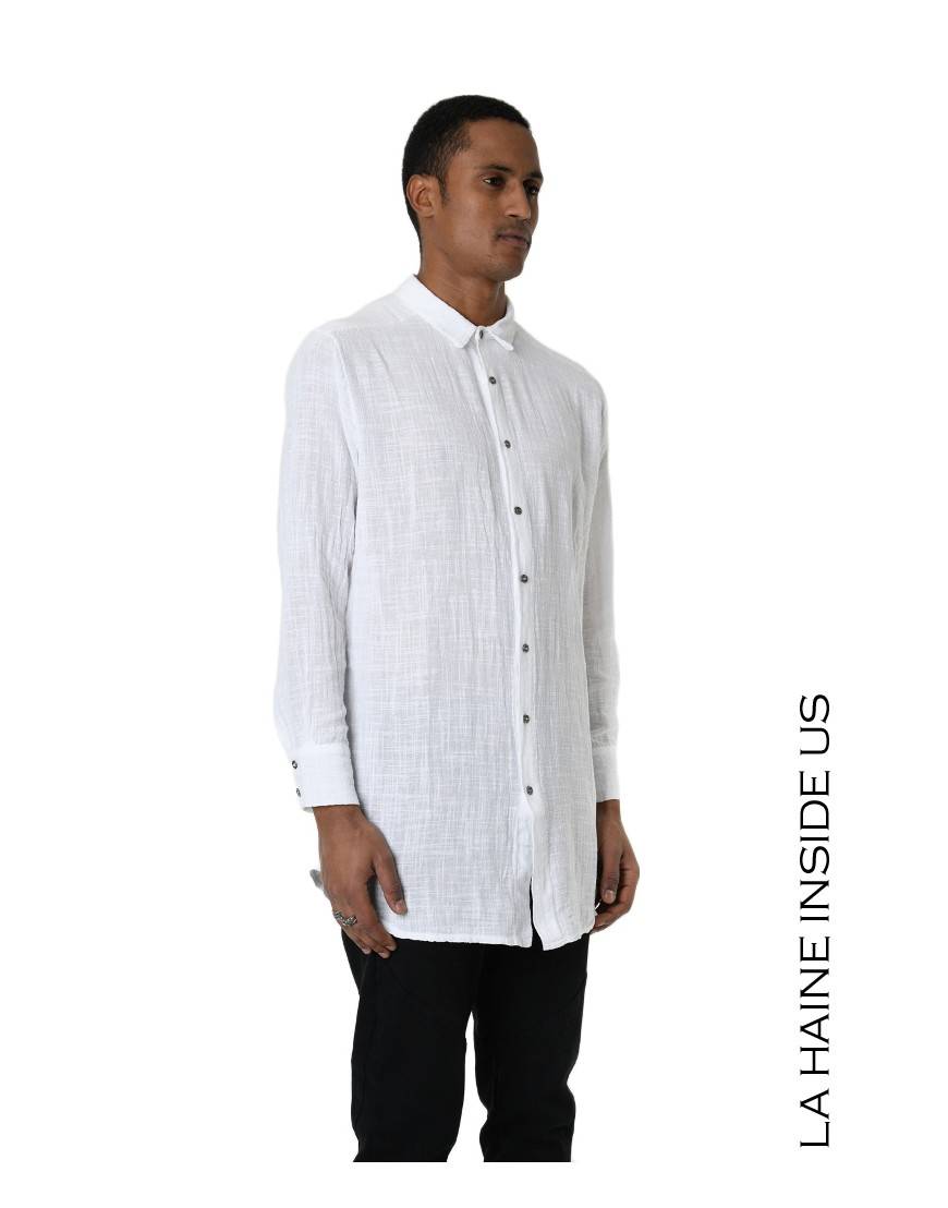 La haine inside us 3V LM114 CAMICIA Bianco Fino Al -60%