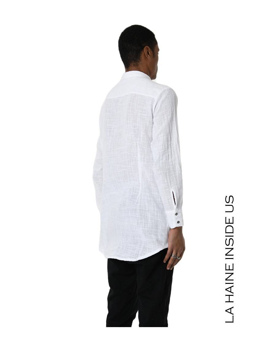 La haine inside us 3V LM114 CAMICIA Bianco Fino Al -60%
