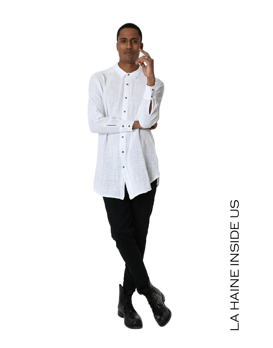La haine inside us 3V LM114 CAMICIA Bianco Fino Al -60%