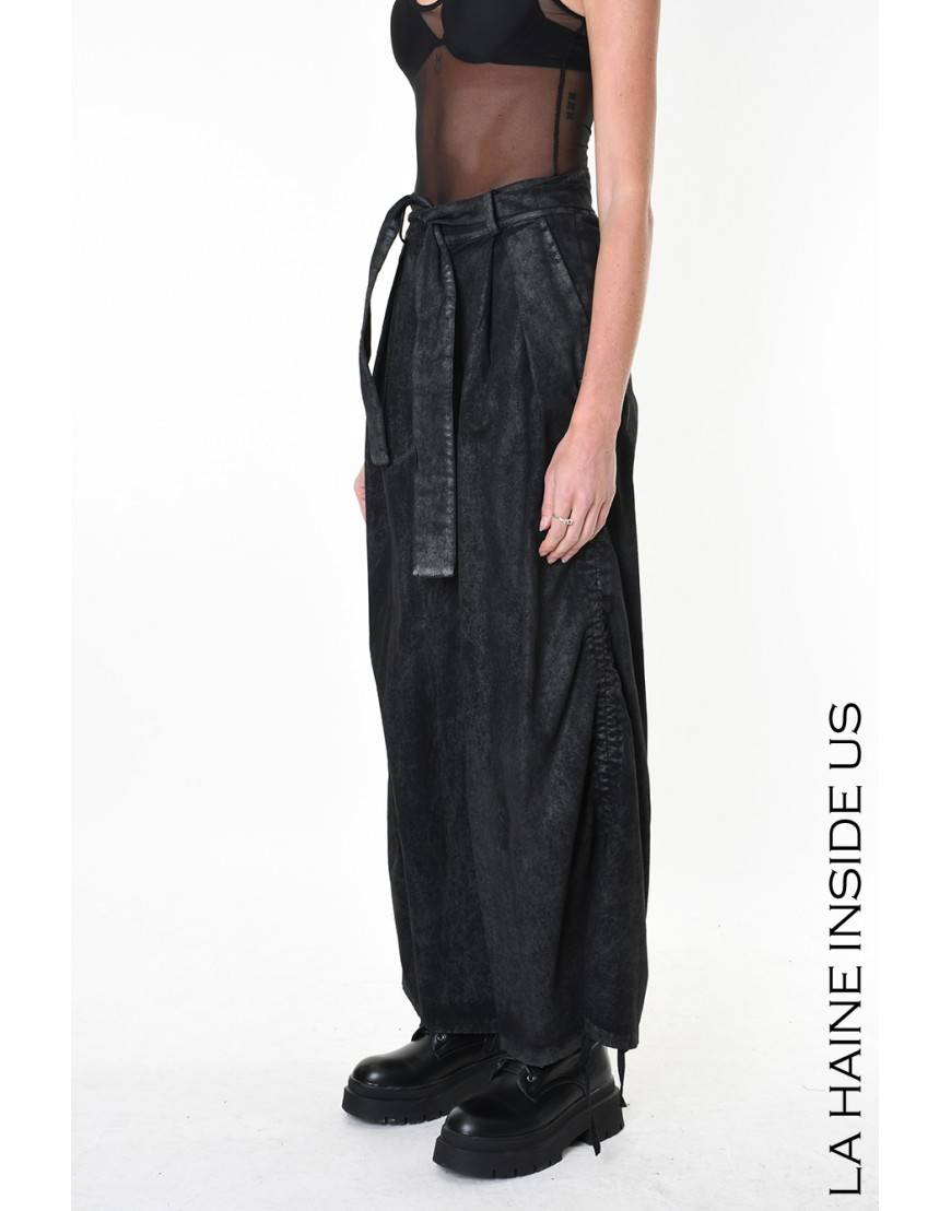 La haine inside us 4B LW879 PANTALONE Nero Sottocosto
