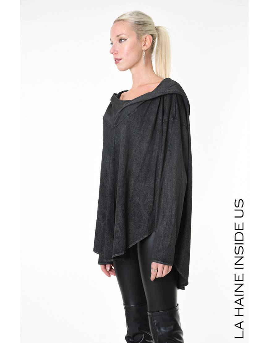 La haine inside us 4B LW882 MAGLIA Nero Presa