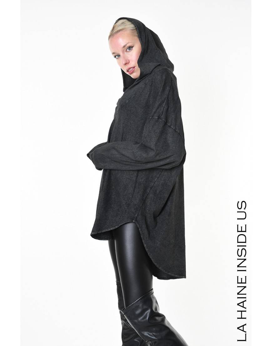 La haine inside us 4B LW882 MAGLIA Nero Presa