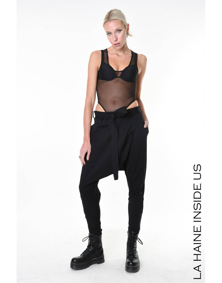 La haine inside us 4B LW931 PANTALONE Nero In Vendita