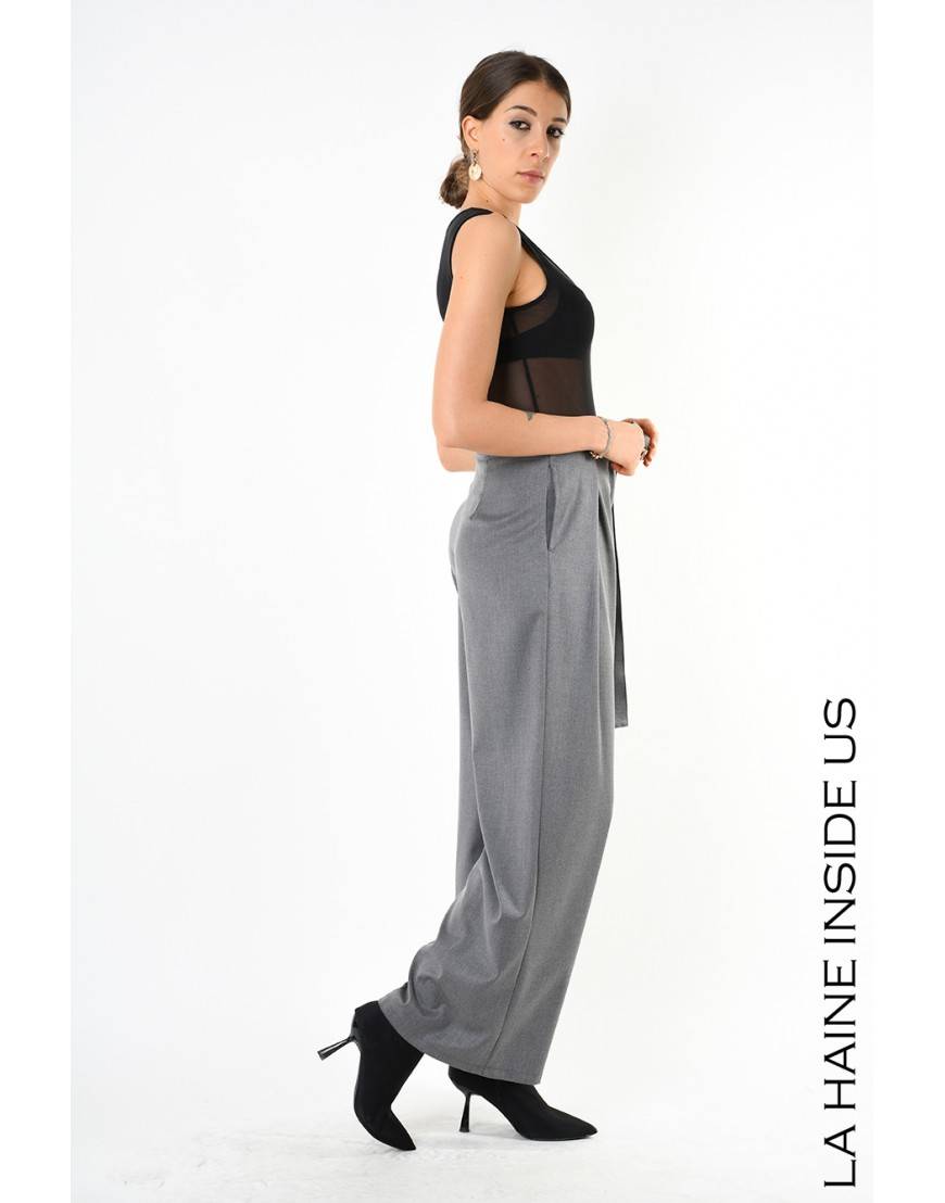 La haine inside us 4B LW829 PANTALONE Grigio Moda