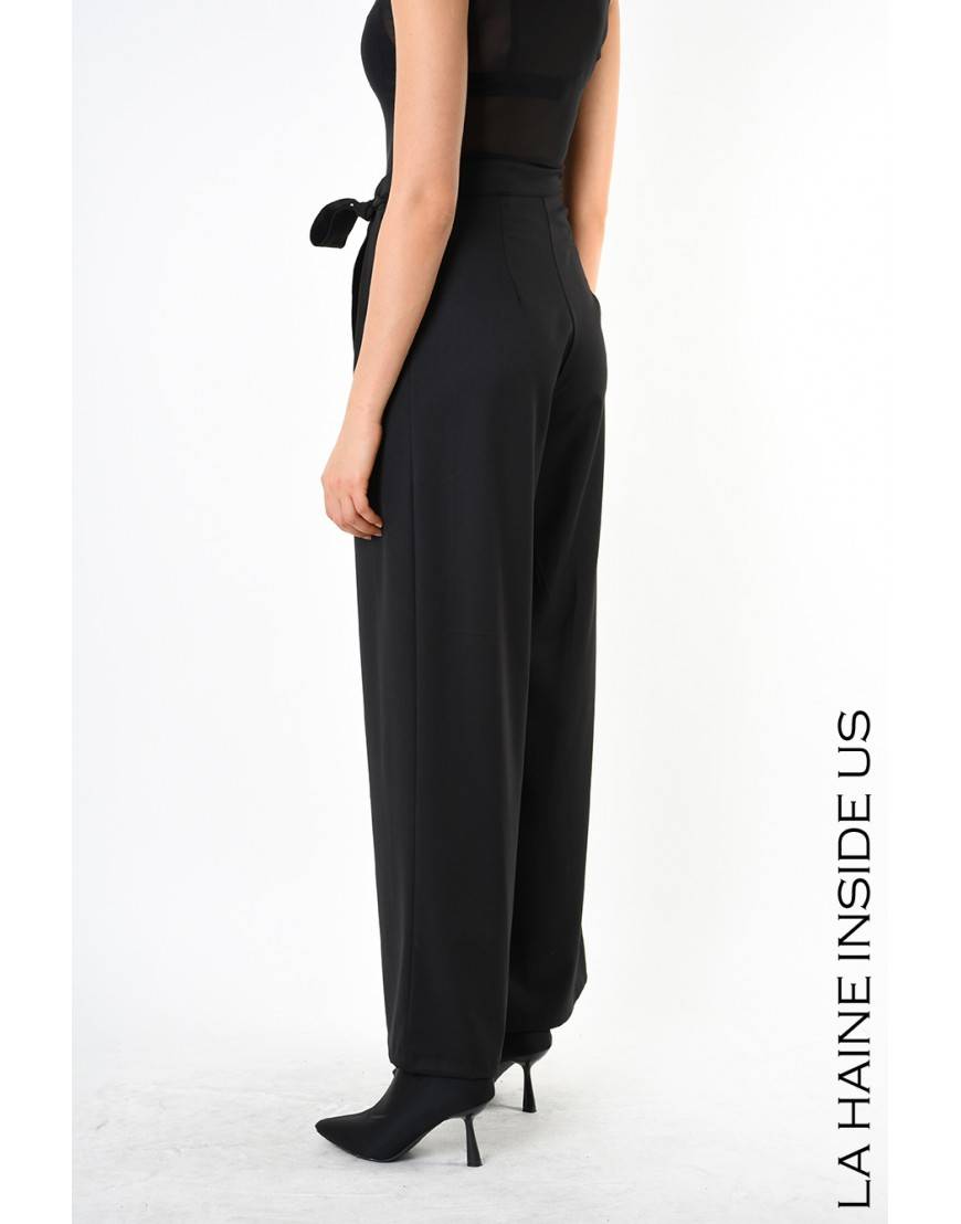 La haine inside us 4B LW829 PANTALONE Nero Spedizione gratuita
