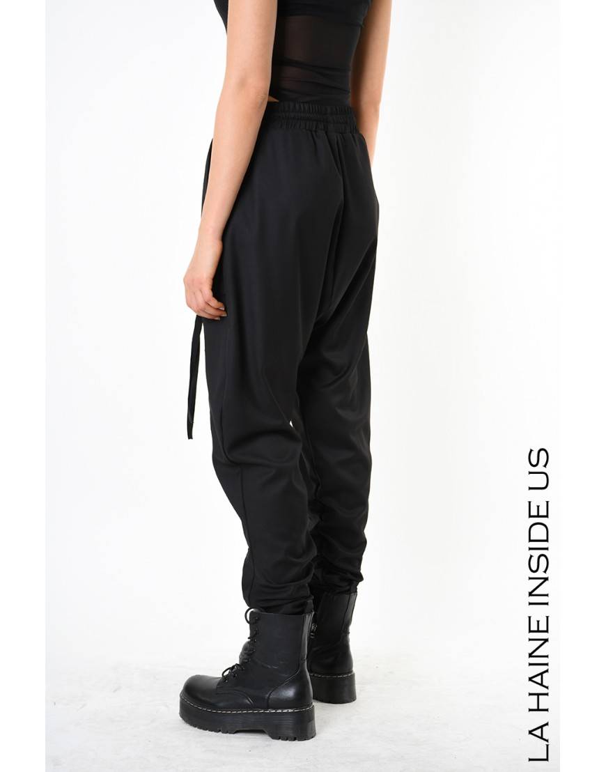 La haine inside us 4B LW836 PANTALONE Nero Offerta speciale