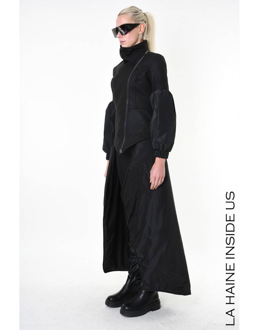 La haine inside us 4B LW837 CAPPOTTO Nero Comprare a buon mercato