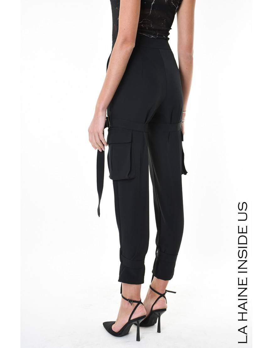 La haine inside us 4R LW929 PANTALONE Nero Vendite stagionali