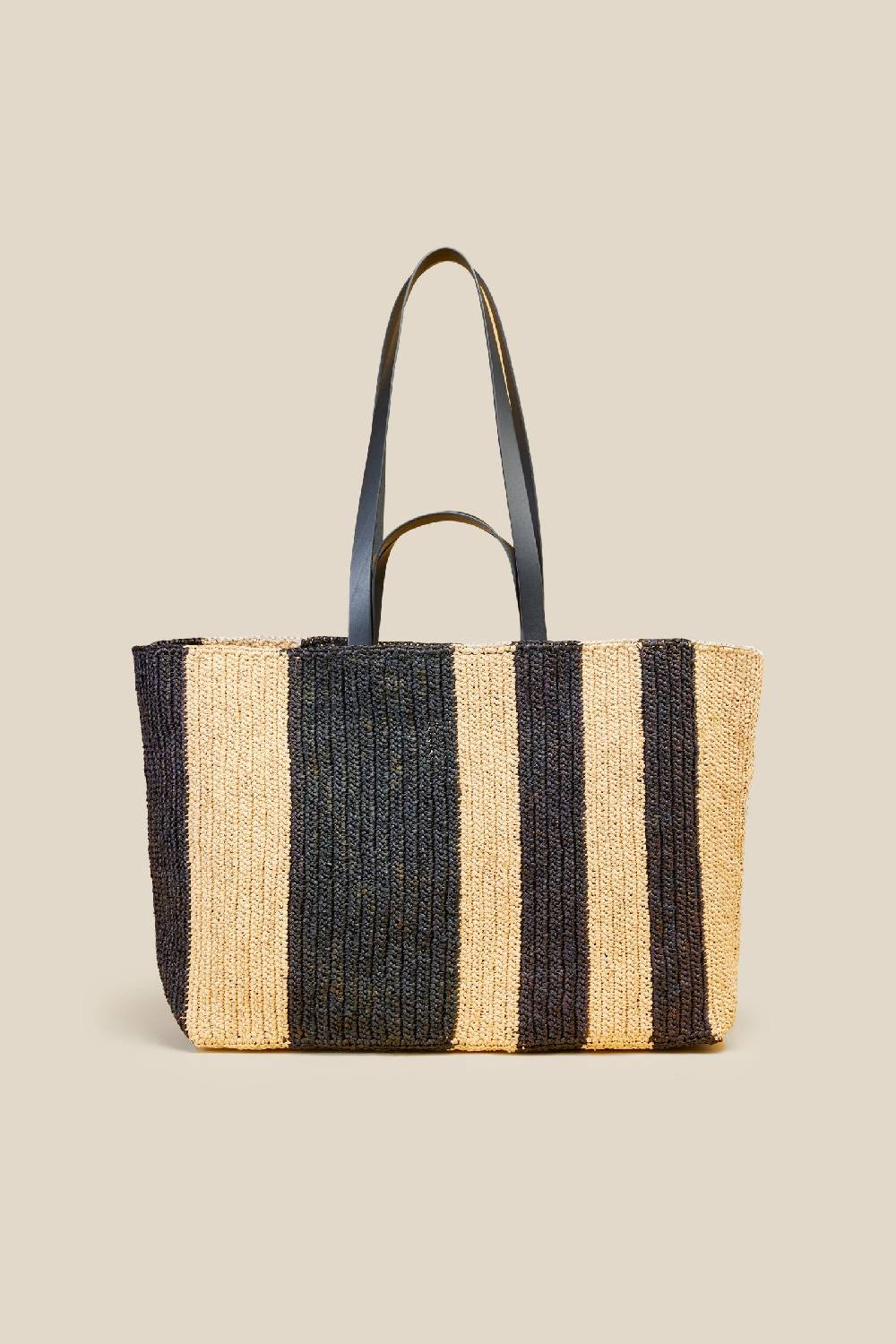 Liviana Conti MAXI TOTE A RIGHE S4AA4SA84A15-Y.NR Qualità