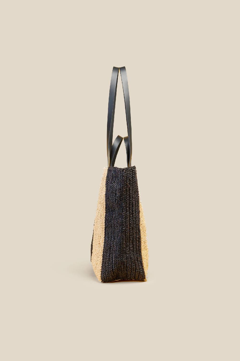 Liviana Conti MAXI TOTE A RIGHE S4AA4SA84A15-Y.NR Qualità