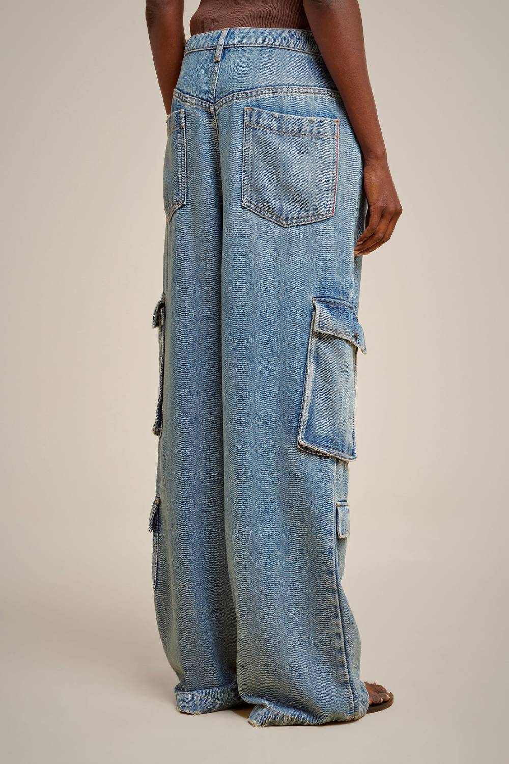 Liviana Conti CARGO JEANS S4LL4SY85JNS38.26 Spedizione Gratuita