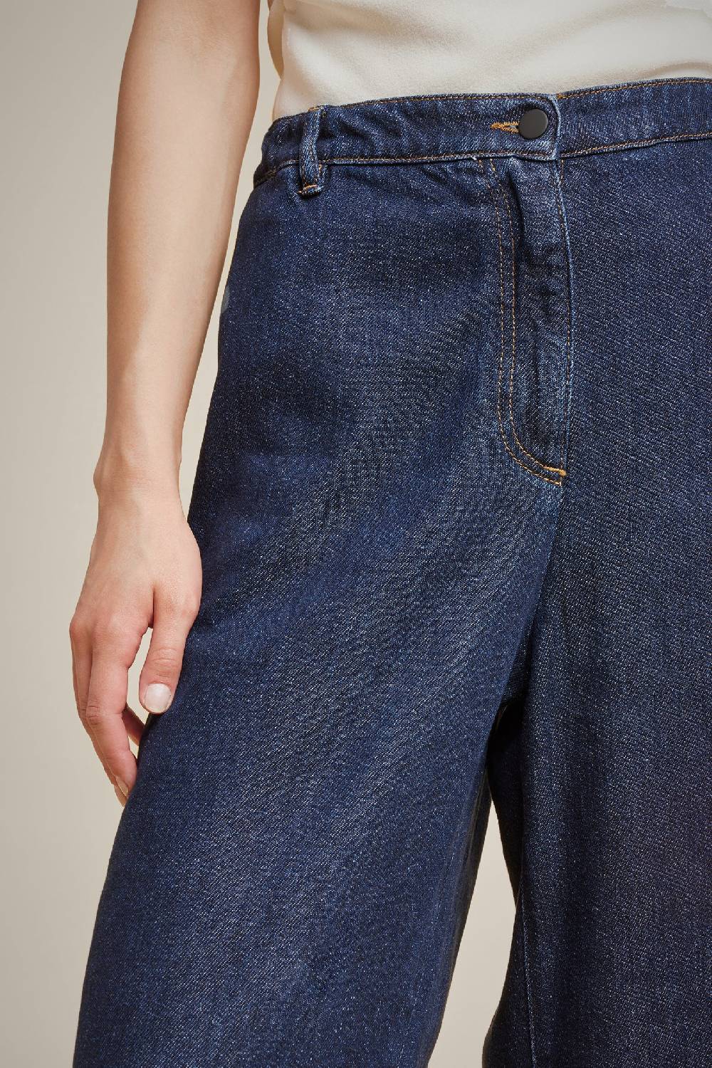 Liviana Conti WIDE-LEG JEANS S4LL4SY86Z83-0.27 Vendita Economica
