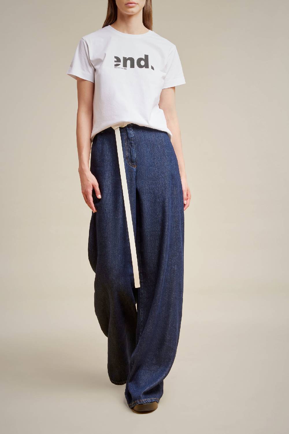 Liviana Conti WIDE-LEG JEANS S4LL4SY86Z83-0.27 Vendita Economica
