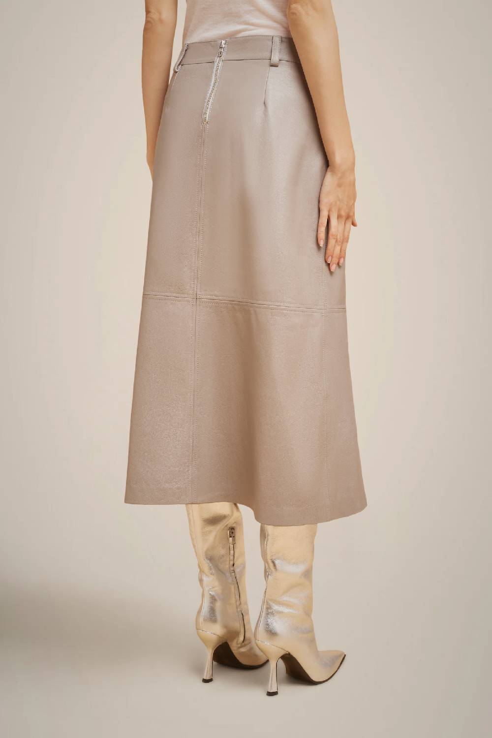 Liviana Conti GONNA MIDI IN VERA PELLE W4FF4WX20X72-0.38 Fino al 60% di sconto
