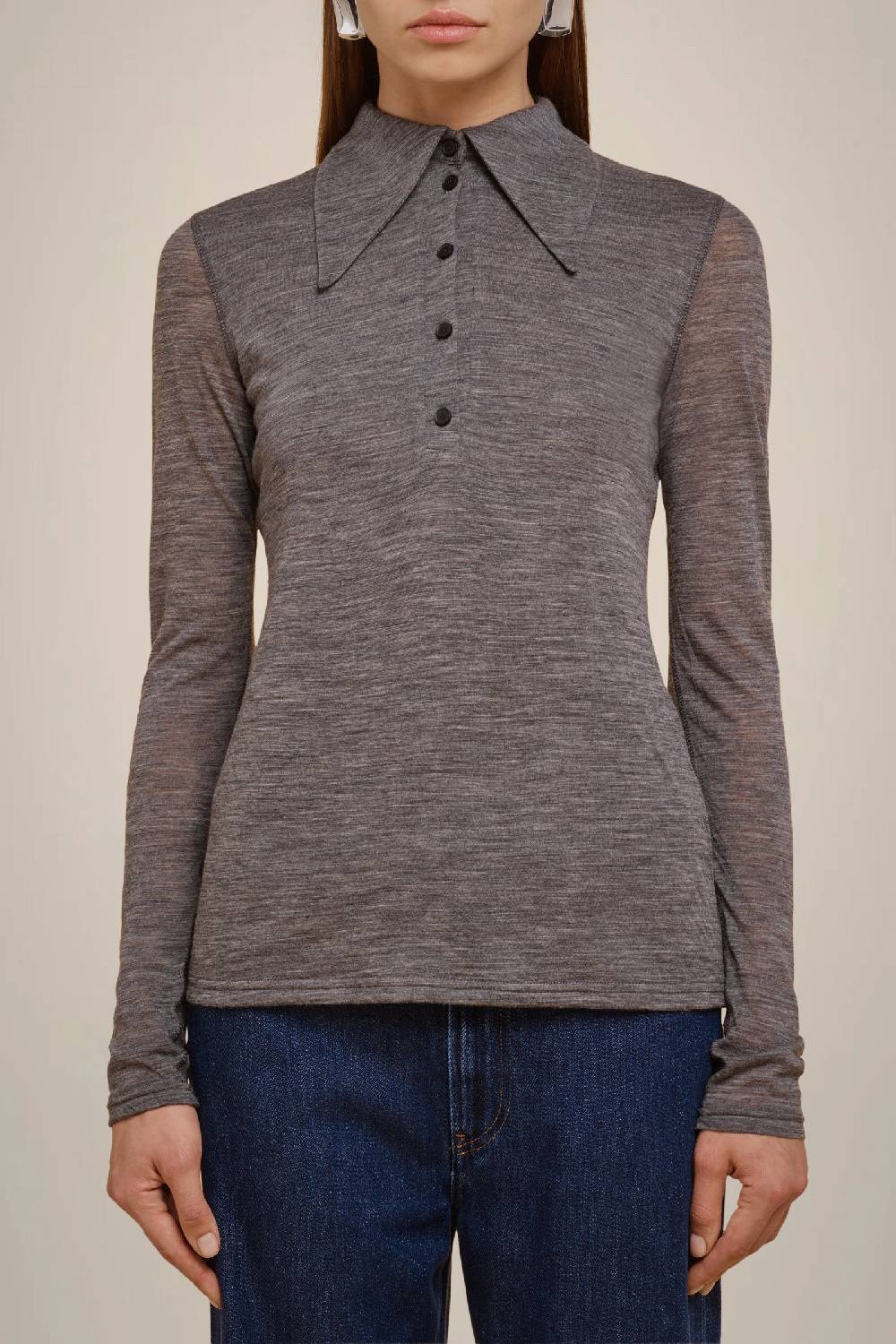 Liviana Conti POLO IN JERSEY DI LANA W4FF4WH40X92-0.S Spedizione gratuita